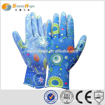 Sunnytimao caliente ventas nitirle lindo cubierto mano palma guantes